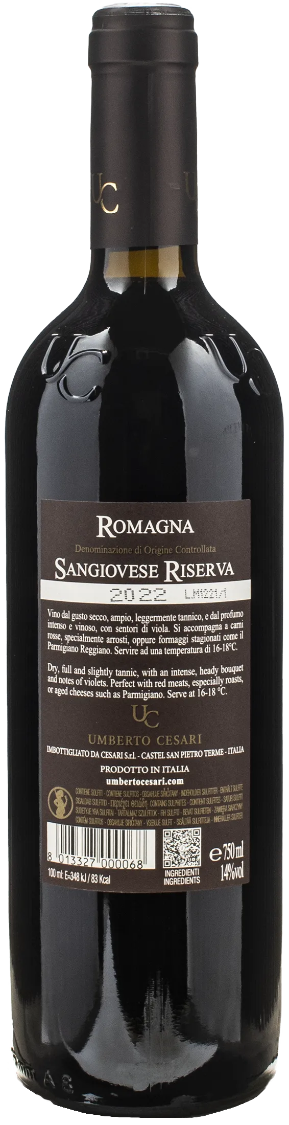 Umberto Cesari Romagna Sangiovese Riserva 2022 - Image 2