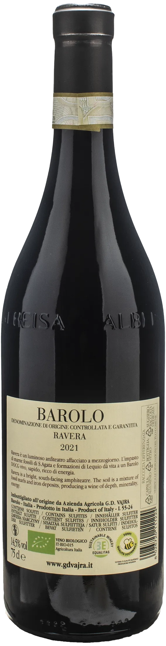 Vajra G.D. Barolo Ravera 2021 - Image 2