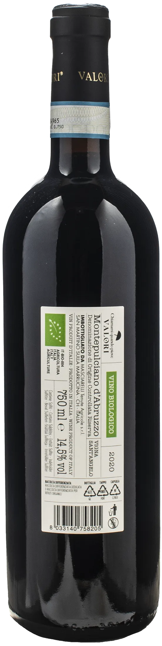 Valori Montepulciano d'Abruzzo Vigna Sant'Angelo Riserva 2020 - Image 2