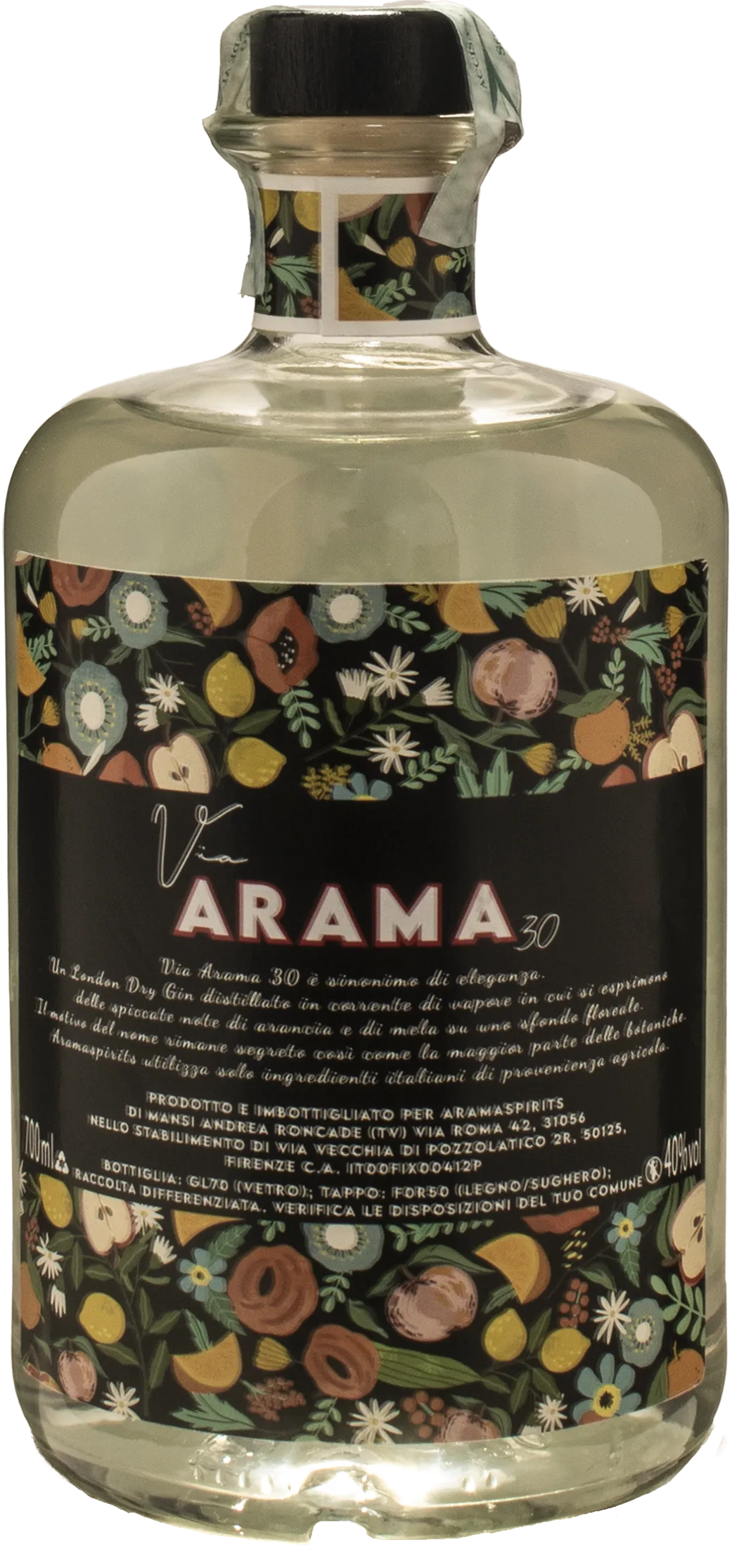 Via Arama 30 Gin London Dry 0.7L - Image 2