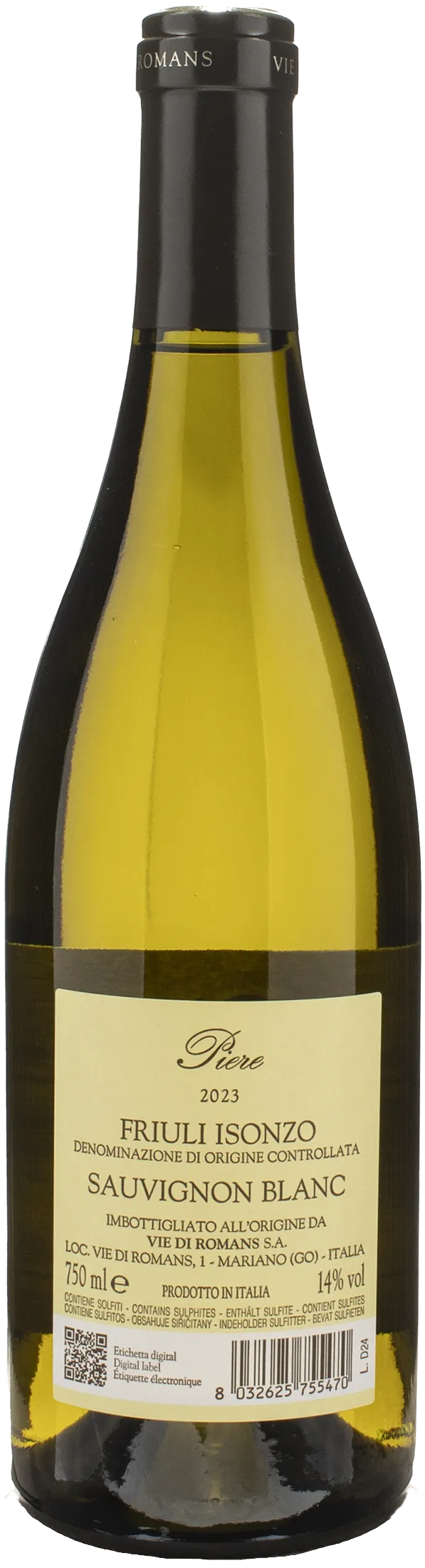 Vie di Romans Piere Sauvignon Blanc 2023 - Image 2