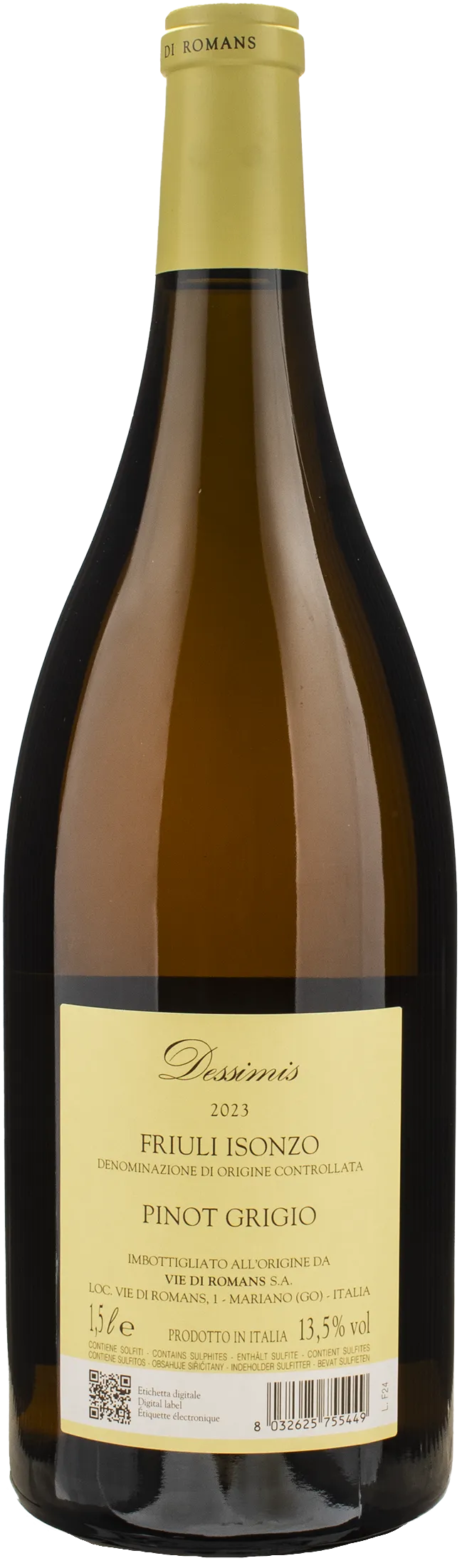 Vie di Romans Pinot Grigio Dessimis Magnum 2023 - Image 2