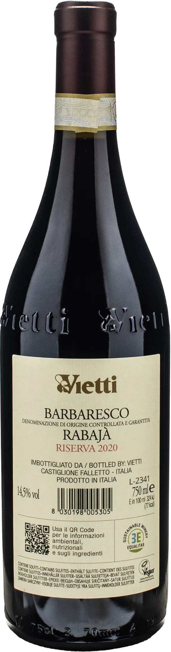 Vietti Barbaresco Riserva Rabaja 2020 - Image 2