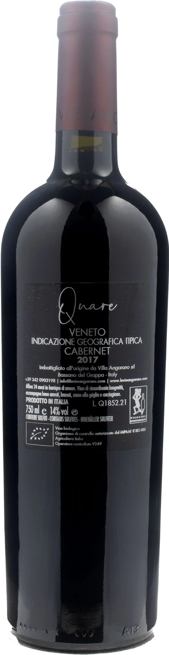 Villa Angarano Cabernet Quare 2017 - Image 2