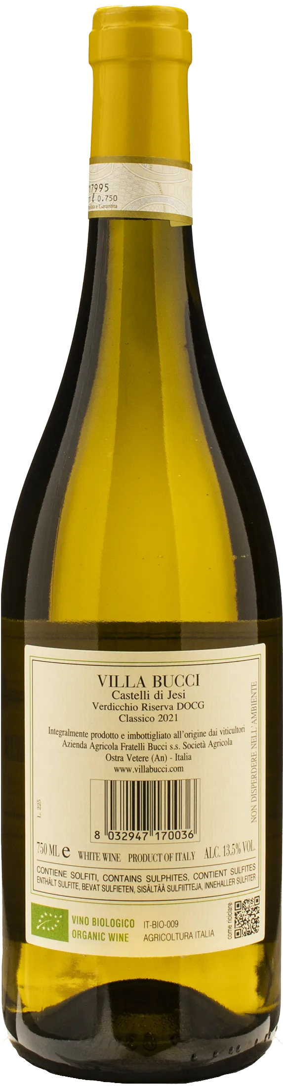 Villa Bucci Verdicchio dei Castelli di Jesi Classico Riserva 2021 - Image 2