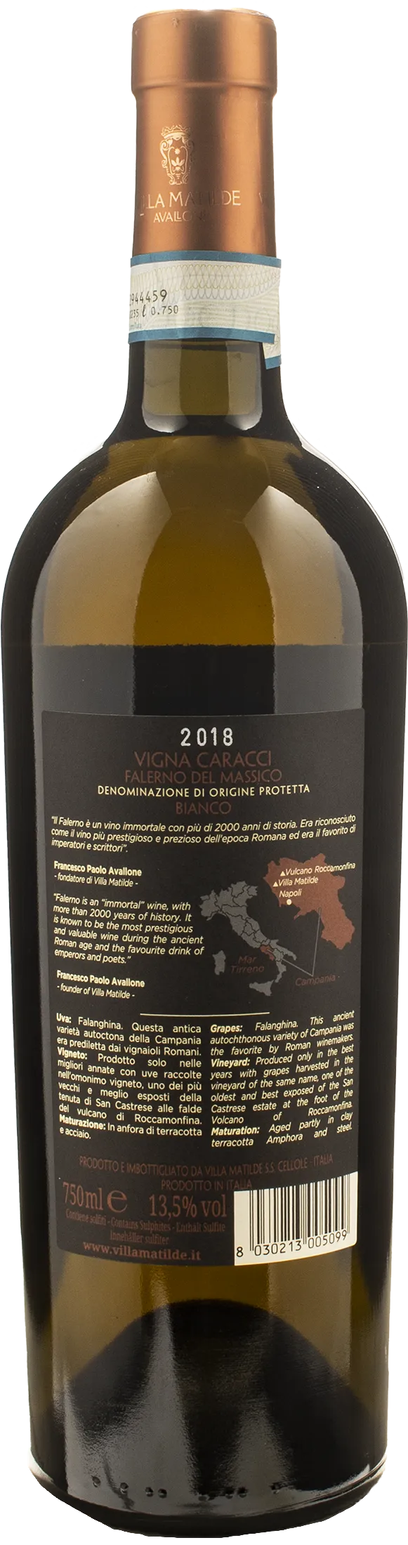 Villa Matilde Avallone Vigna Caracci 2018 - Image 2