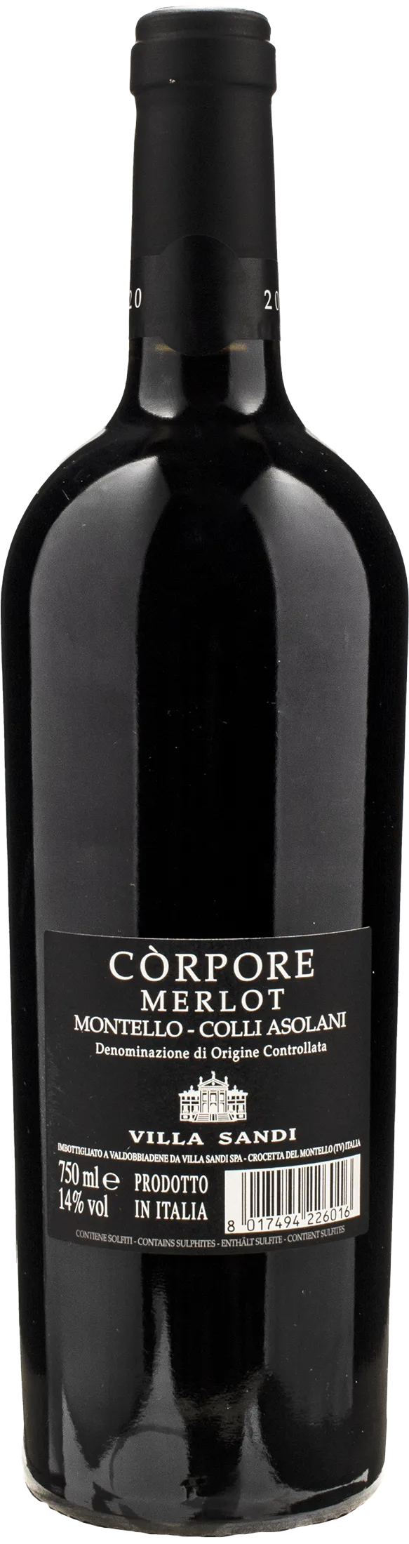 Villa Sandi Corpore Rosso 2020 - Image 2