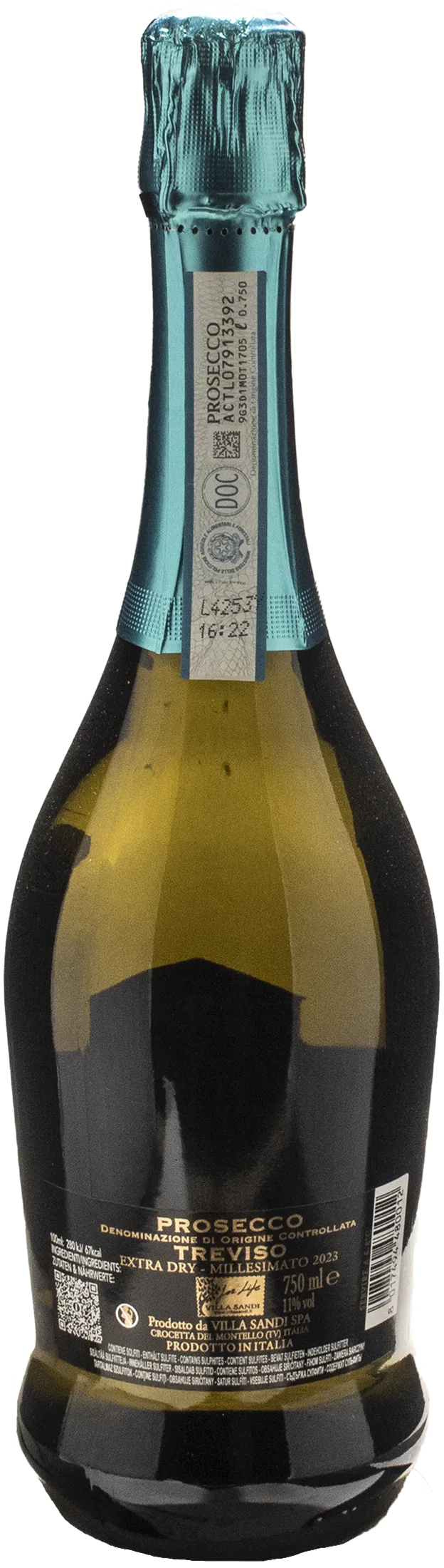 Villa Sandi Prosecco Treviso Il Fresco Millesimato Extra Dry 2023 - Image 2