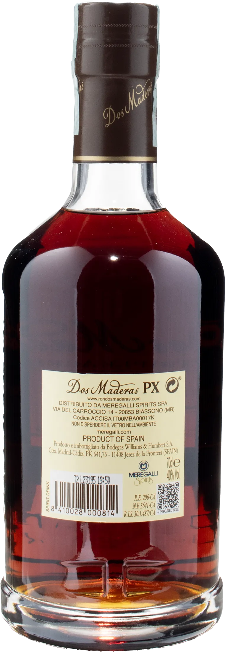 Williams & Humbert Ron Dos Maderas 5+5 Anos 0.7L - Image 2