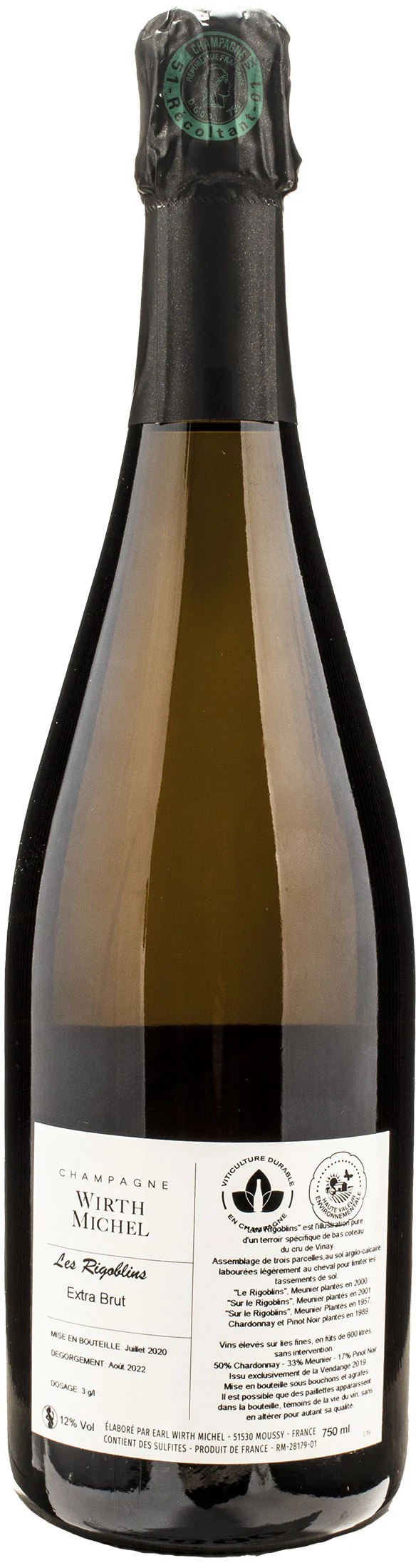 Wirth Michel Champagne Les Rigoblins Extra Brut - Image 2