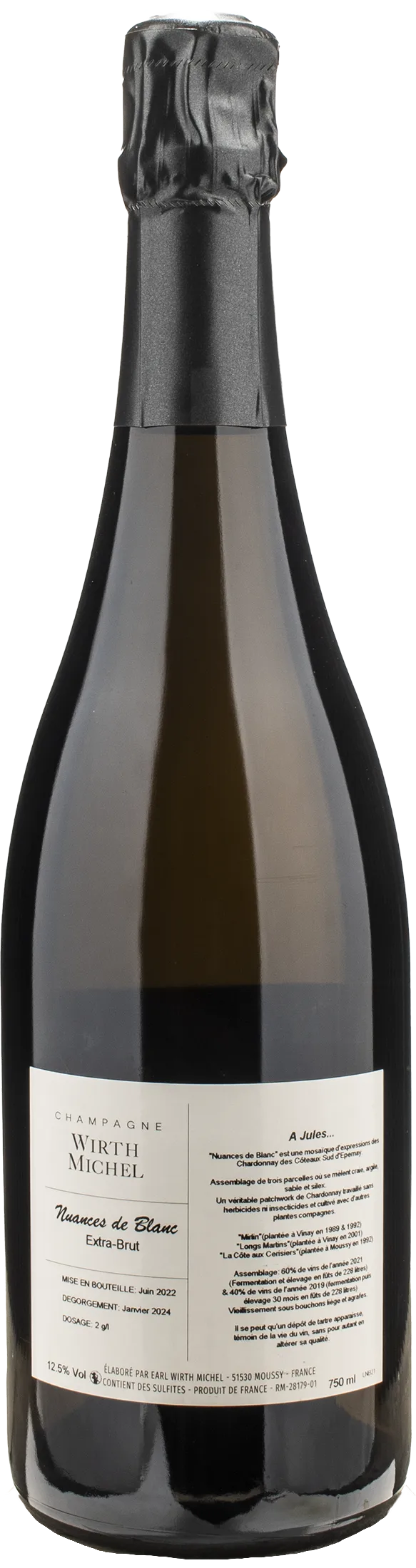 Wirth Michel Champagne Nuances de Blanc Extra Brut - Image 2
