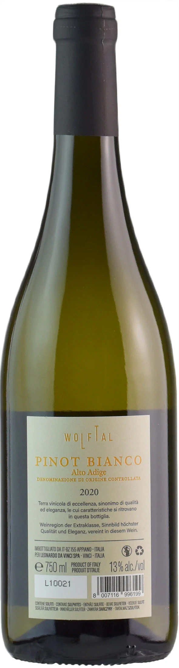 Wolftal Alto Adige Pinot Bianco 2020 - Image 2