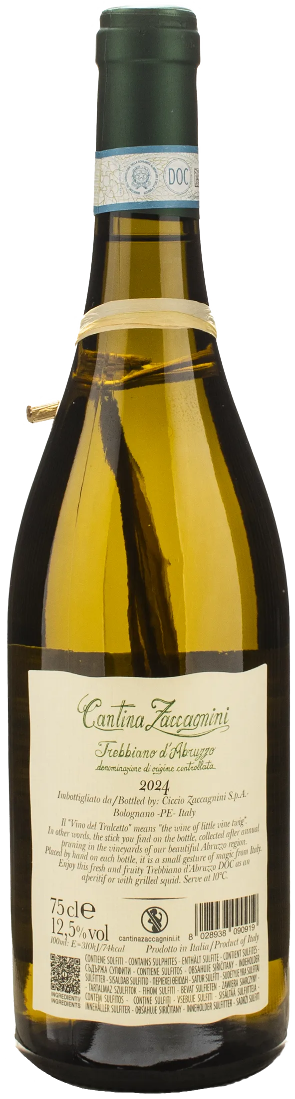 Zaccagnini Trebbiano d'Abruzzo Bianco di Ciccio Tralcetto 2024 - Image 2