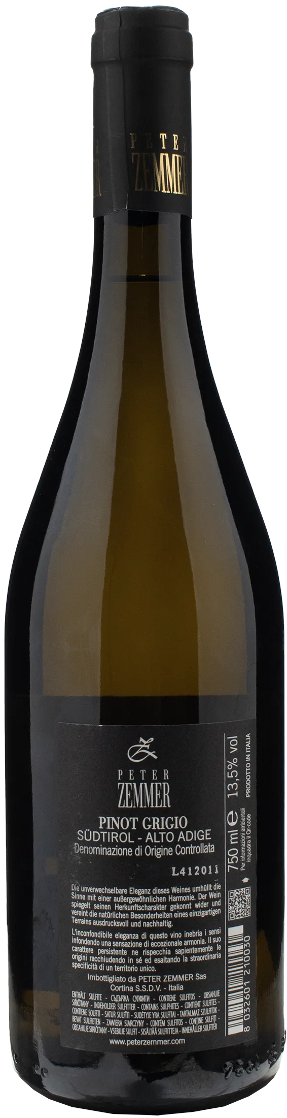 Zemmer Pinot Grigio 2023 - Image 2