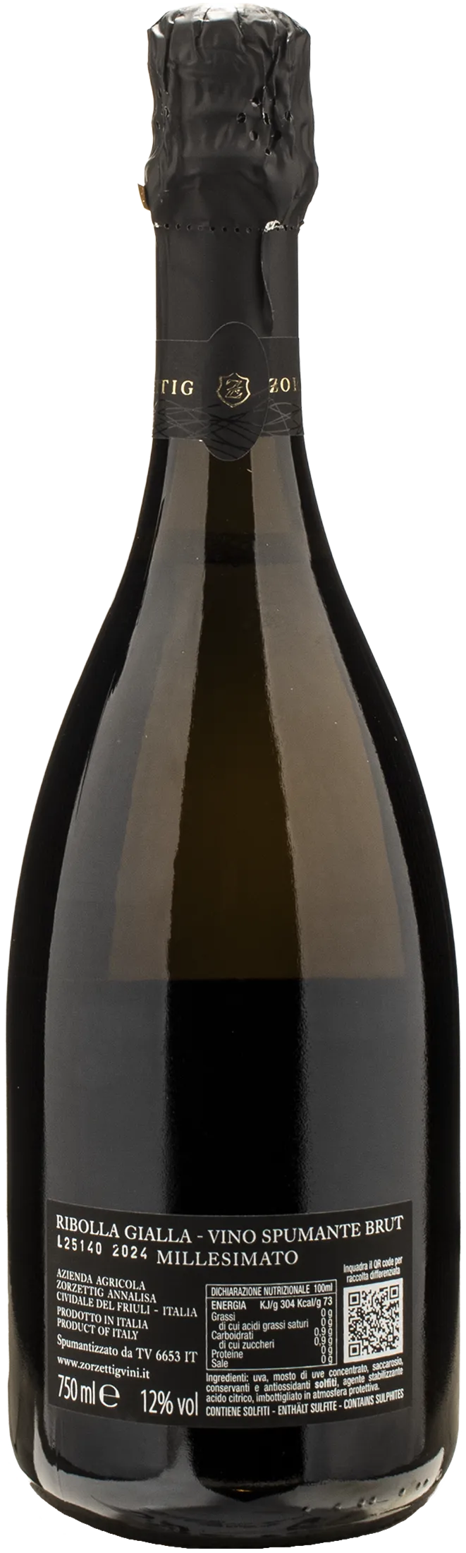 Zorzettig Vino Spumante Ribolla Gialla Brut Millesimato Optimum 2024 - Image 2